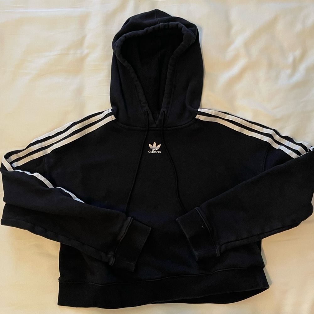 Adidas cropped women’s pullover sweatshirt size small